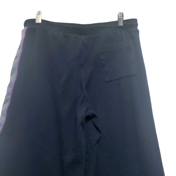 TED BAKER Women Pants 4 10 Jogger Striped Drawstring High Rise Cotton Elastic - Picture 7 of 9